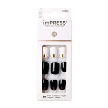 Товар для дизайна ногтей Kiss Self-adhesive nails imPRESS Nails Midnight Drive 30 pcs