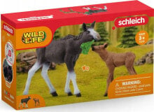 Figurka Schleich Zestaw figurek Łoś z cielęciem