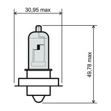 FLOSSER 6V 15Wt SB 25 P26S halogen headlight bulb