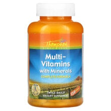 Витаминно-минеральные комплексы thompson, мультивитамины с минералами, 120 таблеток