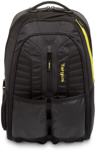 Мужские рюкзаки для ноутбуков Мужской рюкзак для ноутбука черный Targus TSB944EU Fitness 15.6 Inch Laptop Backpack - Black/Yellow