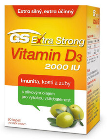 Витамин Д Green-Swan GS Extra Strong Vitamin D3 -- Экстрасильный витамин D3 2000 МЕ 90 капсул