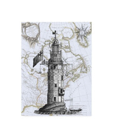 Trademark Global fab Funky Winstanley Eddystone Lighthouse Canvas Art - 36.5