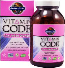 Витамины и БАДы для женщин Garden of Life Vitamin Code 50 & Wiser Women Цельнопищевые мультивитамины для женщин 50+ 240 капсул