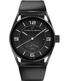 Мужские наручные часы с ремешком Мужские наручные часы с черным силиконовым ремешком Porsche Design Novelty 1919 Datetimer 6020.3.02.303.07.2 Eternity 70Y Sports Car Limited Edition