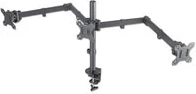 Manhattan TV & Monitor Mount - Desk - Double-Link Arms - 3 screens - Screen Sizes: 10-27