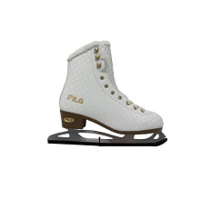 Коньки фигурные сострокой "FILA SKATE Furr" Белые/Золотые купить онлайн