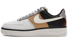 Nike Air Force 1 Low 7 低帮 板鞋 女款 灰黑金 / Кроссовки Nike Air Force 1 Low 7 CT3434-001