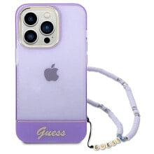 GUESS Guhcp14Xhgcohu iPhone 14 Pro Max 6.7 Pearl Strap phone case