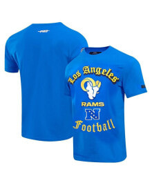 Купить синие мужские футболки и майки Pro Standard: Men's Royal Los Angeles Rams Old English T-shirt