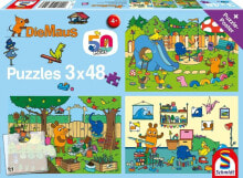 Schmidt Spiele Schmidt Spiele Die Maus: A day with the mouse, jigsaw puzzle (3x 48 pieces)