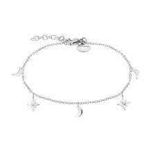 Fine steel bracelet with pendants TJ-0113-B-21