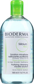 Klärendes, seboregulierendes und beruhigendes Mizellen-Reinigungswasser zum Abschminken für fettige und Mischhaut - Bioderma Sebium H2O Micellaire Solution