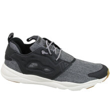 Мужская спортивная обувь для бега Мужские кроссовки спортивные для бега серые текстильные низкие Reebok Furylite Refine
