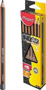 Black graphite pencils for drawing