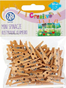 Astra ASTRA Wooden Clips 50pcs Rustic Clips universal