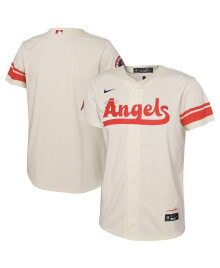 Nike preschool Boys and Girls Cream Los Angeles Angels City Connect Replica Jersey