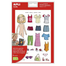 APLI Get Dressed School Stickers 5 Units