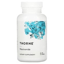 Витамины группы В thorne, Ниацинамид, 180 капсул на растительной основе