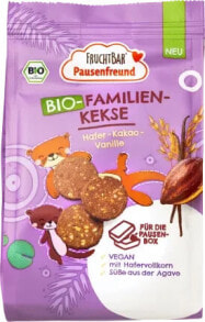 Купить детское питание FruchtBar Pausenfreund: Kinderkekse Hafer, Kakao, Vanille, ab 3 Jahren, 125 g