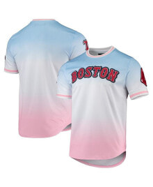 Купить мужские футболки и майки Pro Standard: Men's Blue, Pink Boston Red Sox Ombre T-shirt