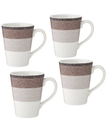 Noritake colorscapes Canyon Layers 4 Piece Mug Set, 12 oz