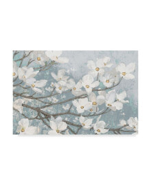 Trademark Global james Wiens Dogwood Blossoms Ii Blue Gray Crop Canvas Art - 15