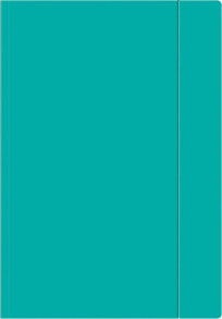Interdruk Folder with elastic A4 + Fluo turquoise (10 pcs)
