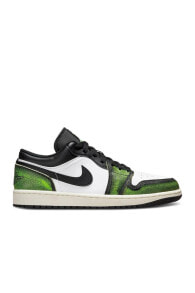 1 Low White Black Green Sneaker