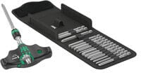 Wera Kraftform Kompakt 400 RA Set Imperial 1 Cacciavite porta inserti 17 parti Croce