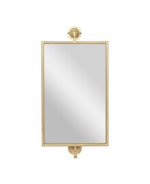 Rosemary Lane wood Contemporary Wall Mirror, 28