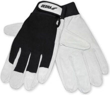 Средства индивидуальной защиты рук для строительства и ремонта dedra Protective gloves full-grain pigskin black size 9 (BH1010R09B)