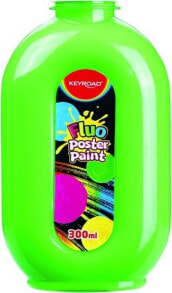 Keyroad Farba plakatowa KEYROAD, fluorescencyjna, 300ml, butelka, neonowa zielona