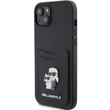 KARL LAGERFELD Klhcp15Ssapkcnpk iPhone 151413 6.1 Saffiano Cardslot Karl&Choupette Pin phone case