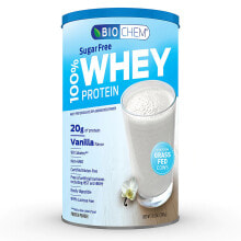 Сывороточный протеин Biochem Sports Whey Protein Powder Порошок сывороточного протеина без сахара с ванильным вкусом  336 г