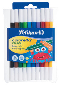 Фломастеры для рисования для детей pelikan 973172 фломастер Fine Разноцветный 10, 1