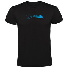 Мужские спортивные футболки мужская спортивная футболка черная с логотипом KRUSKIS Motorbike Estella Short Sleeve T-Shirt
