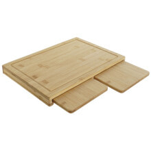 Cutting board DKD Home Decor Natural Bamboo 35 x 25 x 3 cm