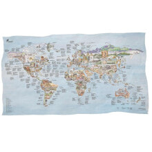 Полотенца AWESOME MAPS Climbing Map Towel Best Climbing Spots In The World