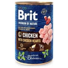 BRIT Premium by Nature Chicken with hearts wet food for dog 400g