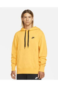 Sportswear Classic Fleece Pullover Hoodie Sarı Renk Erkek Sweatshirt