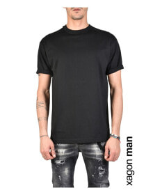Мужские футболки Мужская футболка повседневная черная однотонная Xagon Man T-Shirt