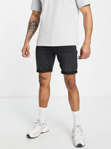 Купить мужские шорты ONLY & SONS: Only & Sons jog denim shorts in washed black