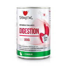 Купить товары для собак DISUGUAL: DISUGUAL Low Fat Digestion Diet Rabbit 6x400g Wet Dog Food