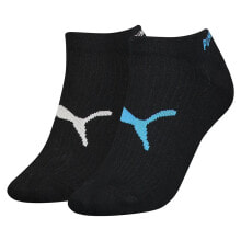 PUMA Cat Logo Rib Short Socks 2 Pairs