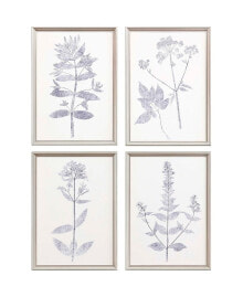 Paragon Picture Gallery navy Botanicals Wall Art Set, 4 Piece