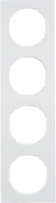 Розетки, выключатели и рамки berker Quadruple frame R.3 white (10142289)