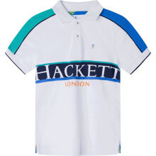 Мужские футболки-поло HACKETT Shoulder Panel Short Sleeve Polo