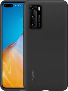 чехол силиконовый черный HUAWEI SILICONE COVER P40