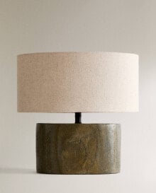 Wooden table lamp